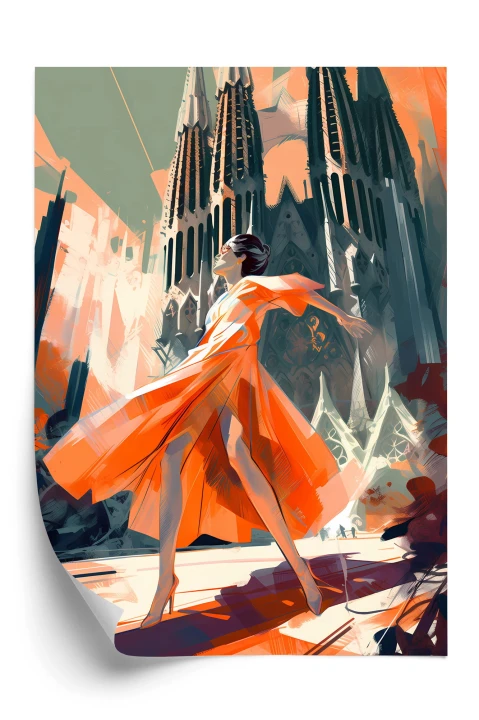 Plakat Taniec W Barcelonie