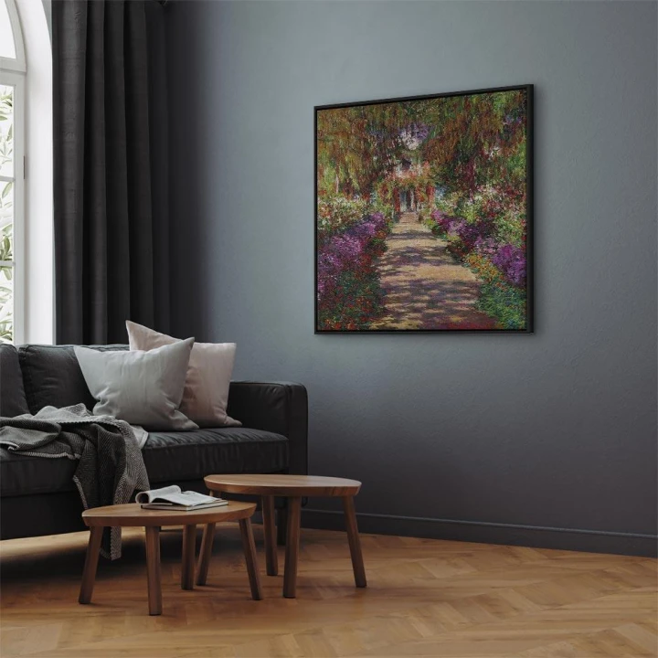 Obraz - Claude Monet – Ścieżka w ogrodzie w Giverny