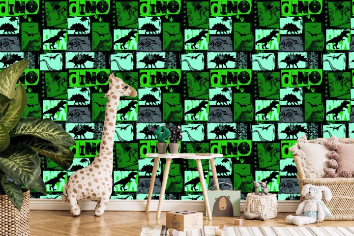 Tapeta Z Dinozaurami, Pokój Młodzieżowy