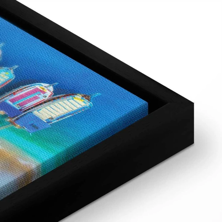 Obraz - Kolorowe łódki (1-częściowy) wąski