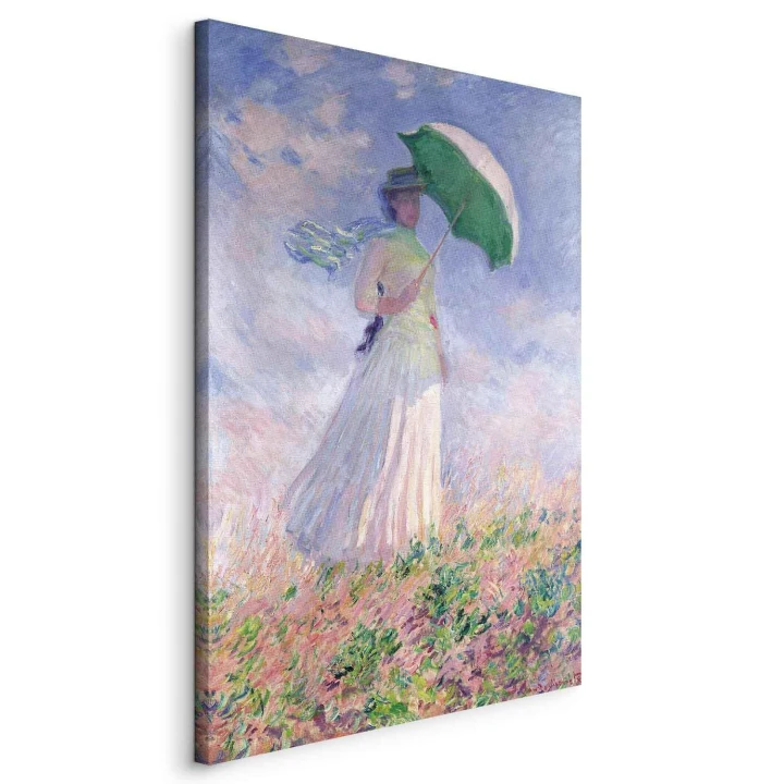 Obraz - Claude Monet – Kobieta z parasolką, zwrócona w prawo