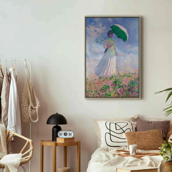 Obraz - Claude Monet – Kobieta z parasolką, zwrócona w prawo