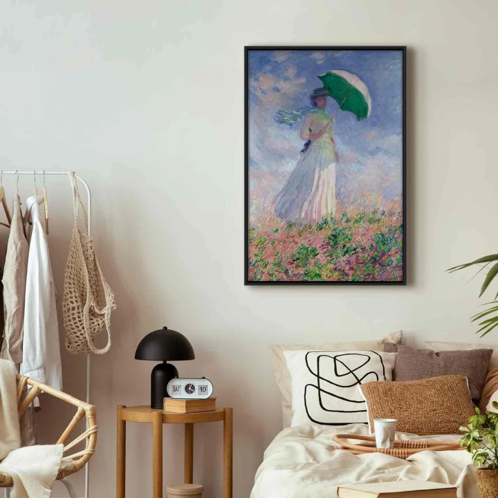 Obraz - Claude Monet – Kobieta z parasolką, zwrócona w prawo