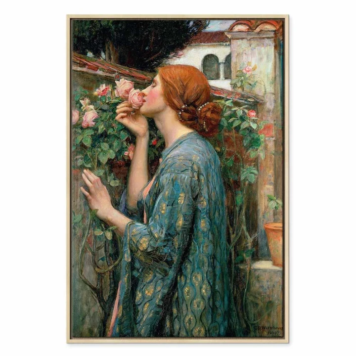 Obraz - John William Waterhouse – Dusza róży