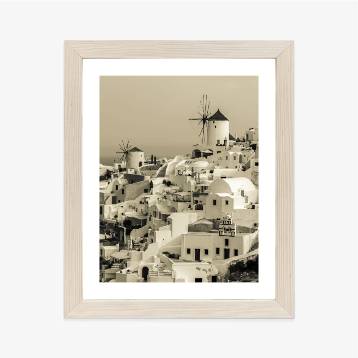 Plakat Typowa Architektura W Greckim Miasteczku Oia