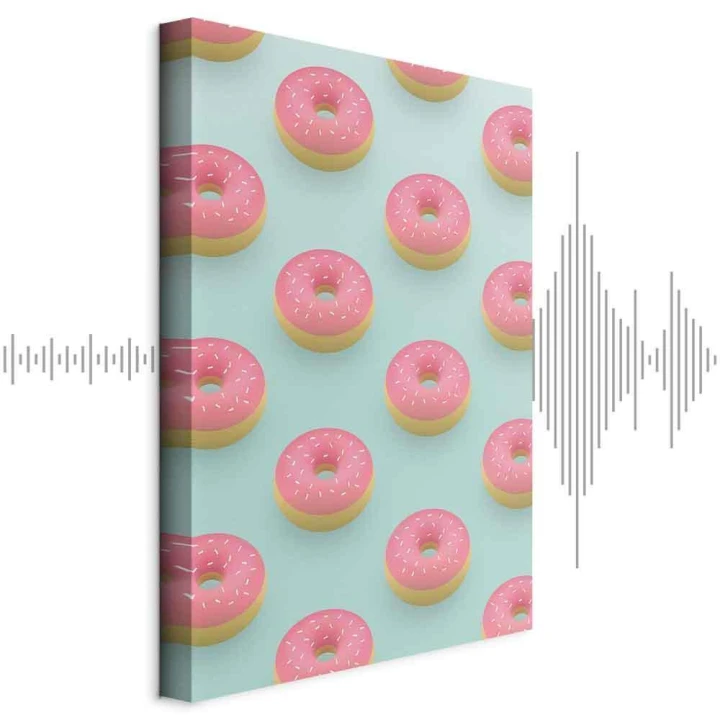 Obraz - Pastelowe donuty (1-częściowy) pionowy