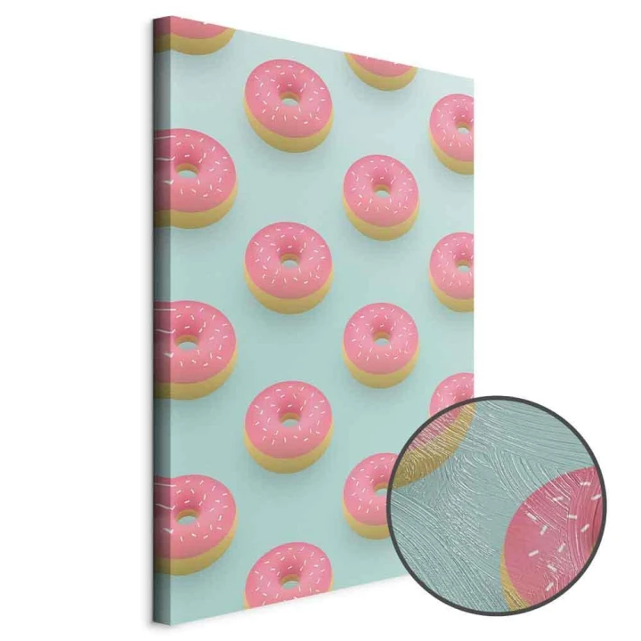 Obraz - Pastelowe donuty (1-częściowy) pionowy