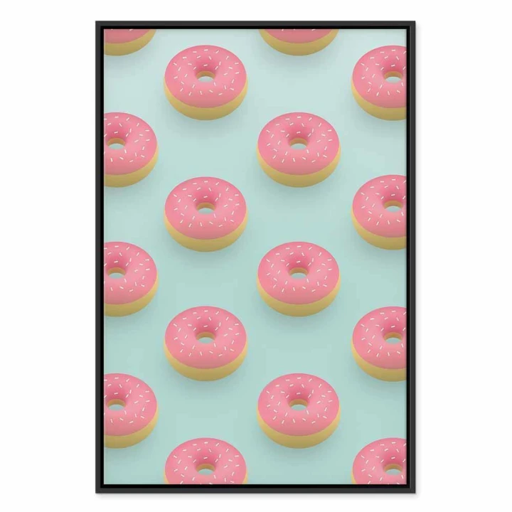 Obraz - Pastelowe donuty (1-częściowy) pionowy