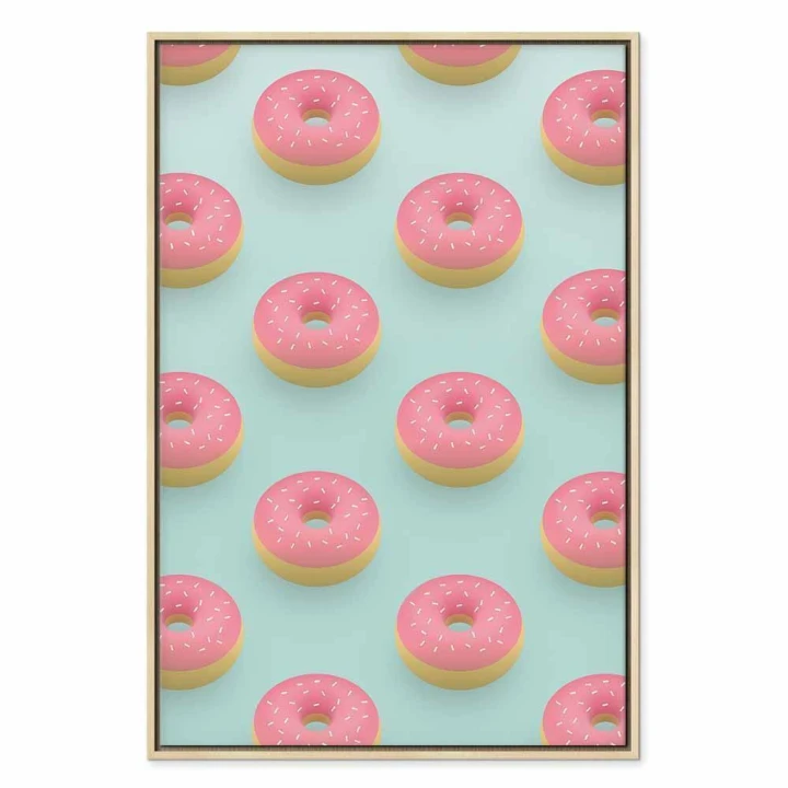 Obraz - Pastelowe donuty (1-częściowy) pionowy