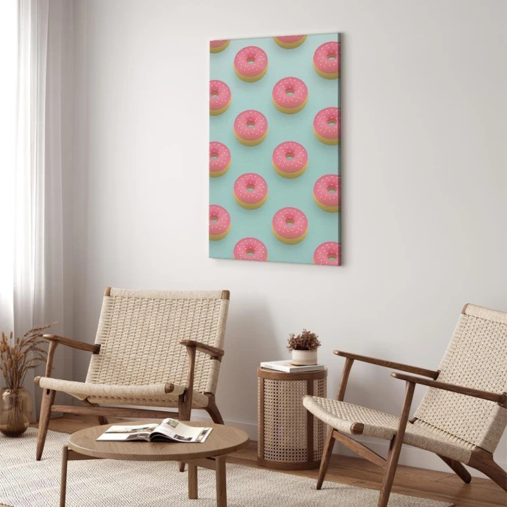 Obraz - Pastelowe donuty (1-częściowy) pionowy