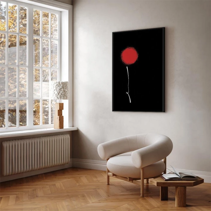 Obraz - Minimalistyczny kwiat (1-częściowy) pionowy