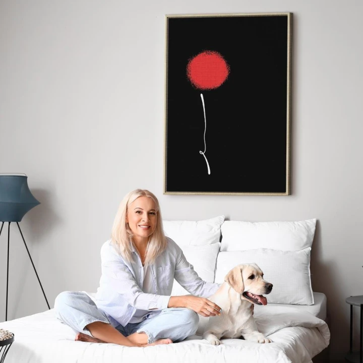 Obraz - Minimalistyczny kwiat (1-częściowy) pionowy