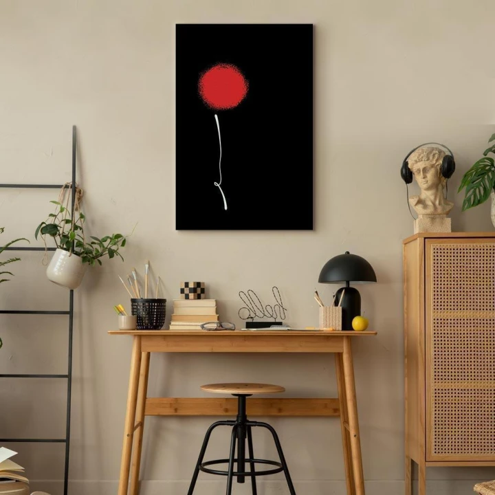 Obraz - Minimalistyczny kwiat (1-częściowy) pionowy