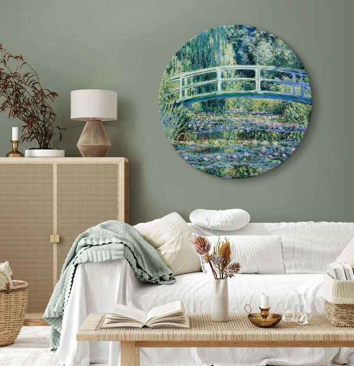 Obraz okrągły - Claude Monet – Mostek w Giverny