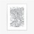 Plakat City Map Krakow, Travel Poster Design