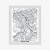 Plakat City Map Krakow, Travel Poster Design