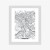 Plakat City Map Krakow, Travel Poster Design