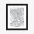 Plakat City Map Krakow, Travel Poster Design