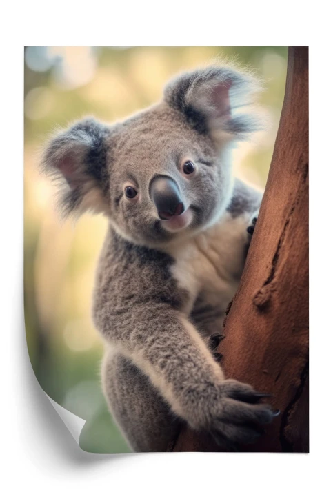 Plakat Koala Na Rozmytym Tle
