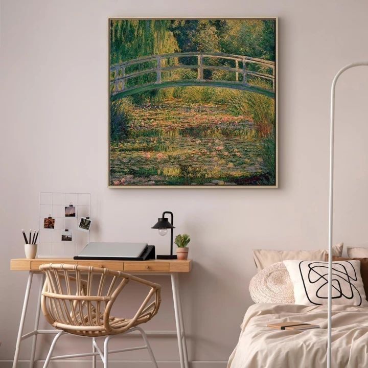 Obraz - Claude Monet – Mostek nad stawem z liliami wodnym