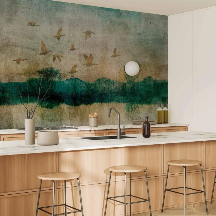 Fototapeta - Złote kaczki