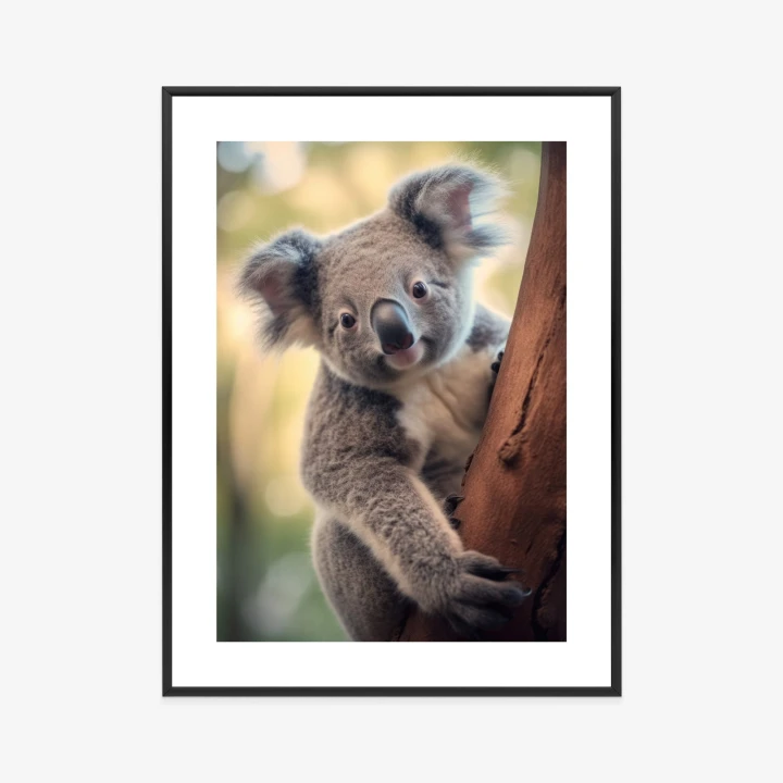 Plakat Koala Na Rozmytym Tle