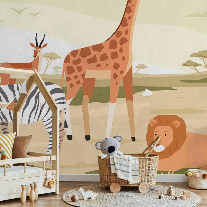 Fototapeta - Zwierzęta z dżugnlii ilustracja wektorowa