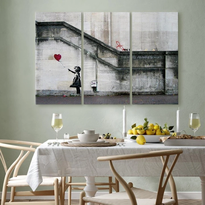 Obraz - Girl With a Balloon by Banksy