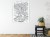 Plakat City Map Krakow, Travel Poster Design