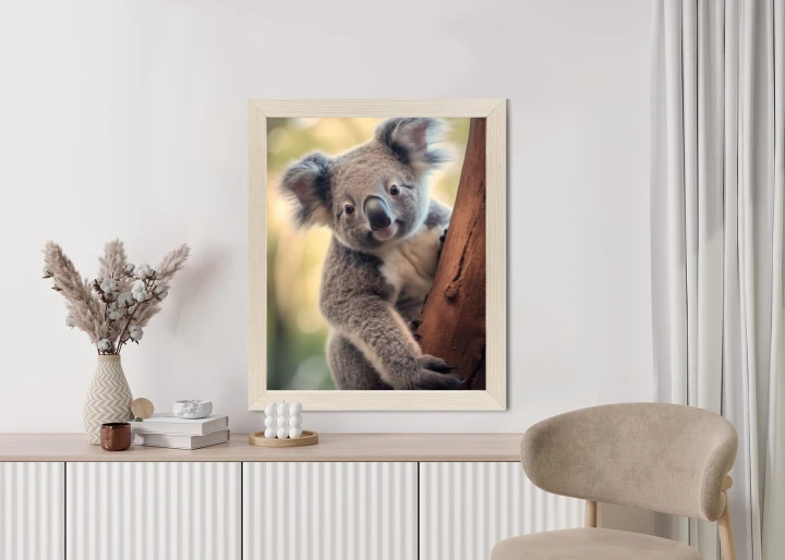 Plakat Koala Na Rozmytym Tle