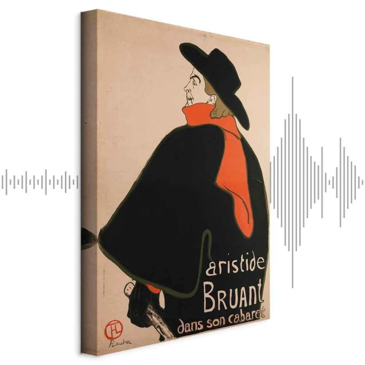 Obraz - Aristide Bruant: Dans son cabaret (1-częściowy) pionowy