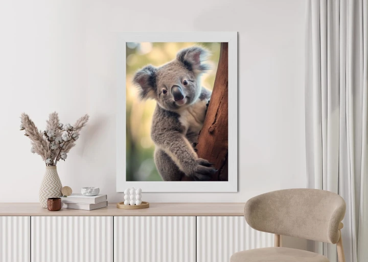 Plakat Koala Na Rozmytym Tle