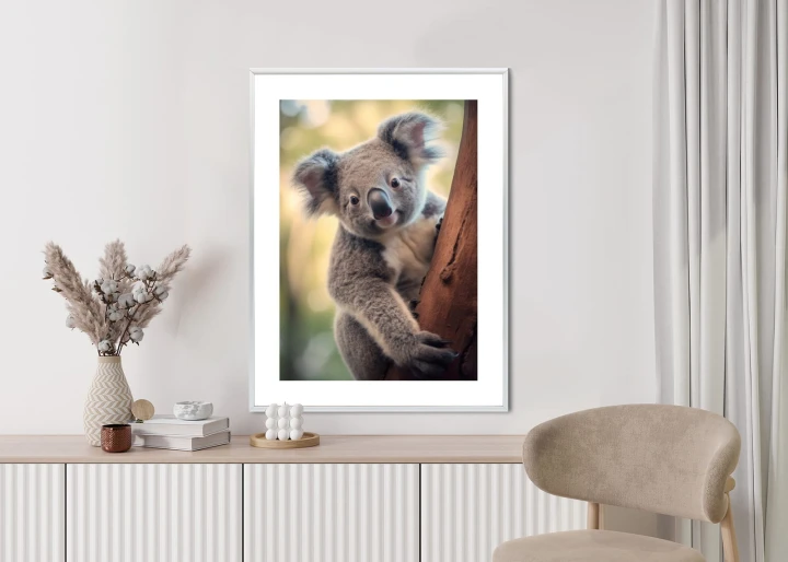 Plakat Koala Na Rozmytym Tle