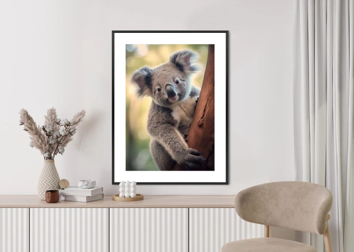Plakat Koala Na Rozmytym Tle