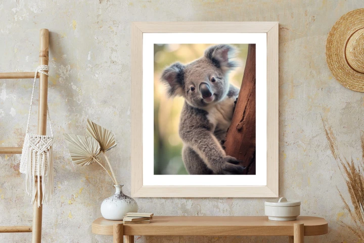 Plakat Koala Na Rozmytym Tle