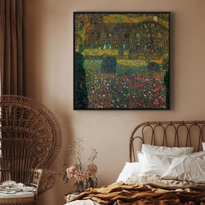 Obraz - Gustav Klimt – Country House on the Attersee Lake