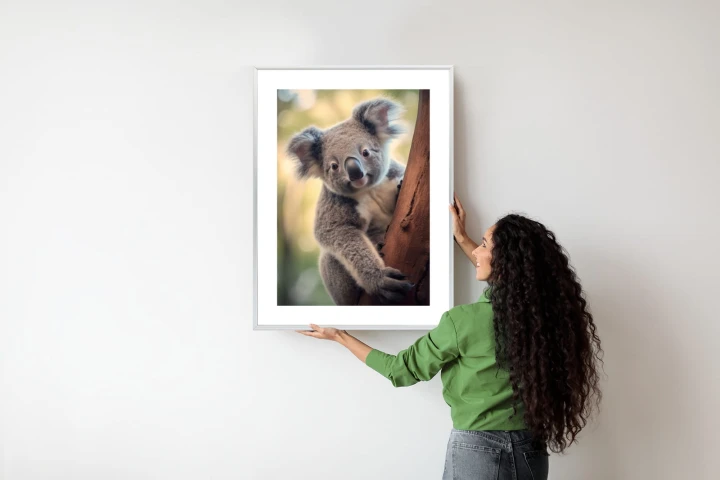 Plakat Koala Na Rozmytym Tle