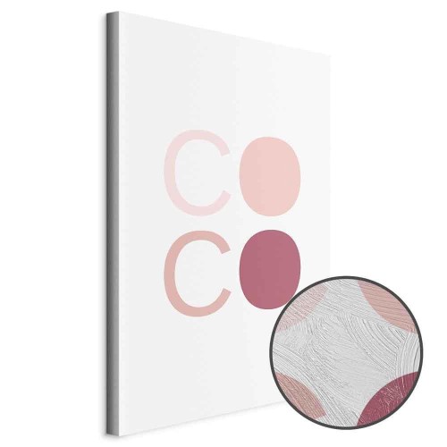 Obraz - Różowe Coco (1-częściowy) pionowy