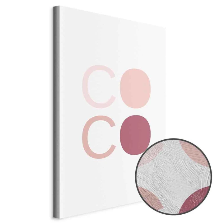 Obraz - Różowe Coco (1-częściowy) pionowy
