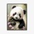 Plakat Bajkowa Panda W Kwiatkach