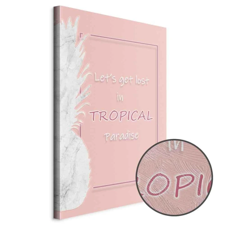 Obraz - Let's Get Lost in Tropical Paradise (1-częściowy) pionowy