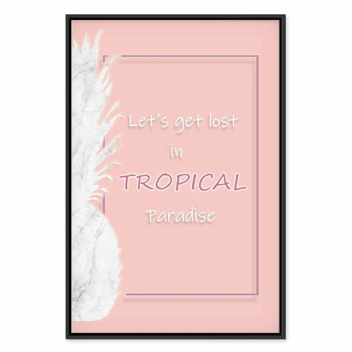 Obraz - Let's Get Lost in Tropical Paradise (1-częściowy) pionowy