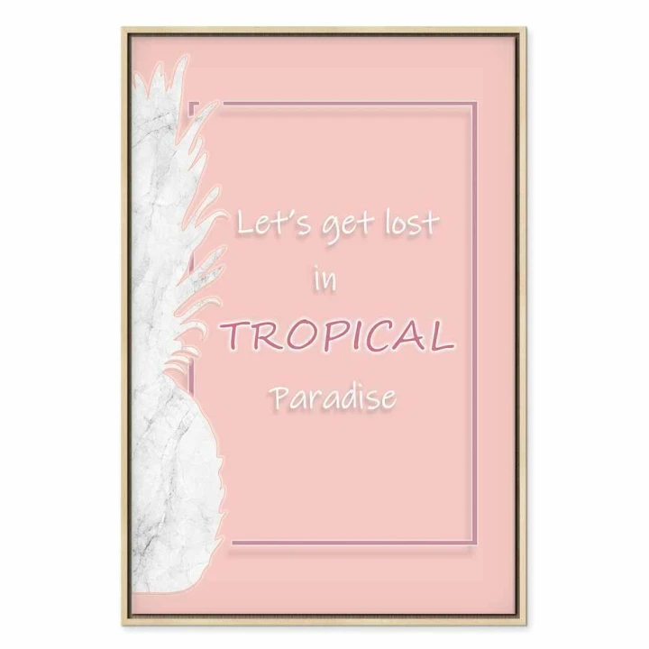 Obraz - Let's Get Lost in Tropical Paradise (1-częściowy) pionowy
