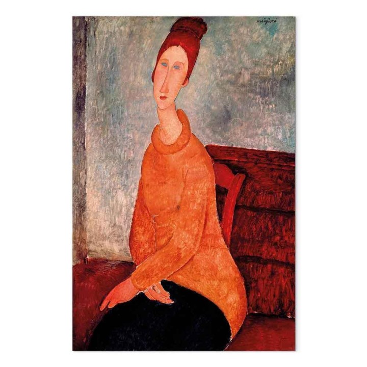 Obraz - Amedeo Modigliani – Jeanne Hébuterne w żółtym swetrze