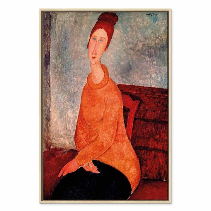 Obraz - Amedeo Modigliani – Jeanne Hébuterne w żółtym swetrze