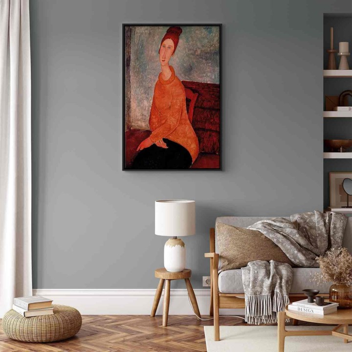 Obraz - Amedeo Modigliani – Jeanne Hébuterne w żółtym swetrze
