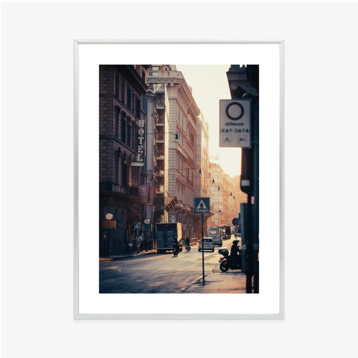 Plakat Ulice Rzymu O Wschodzie Słońca