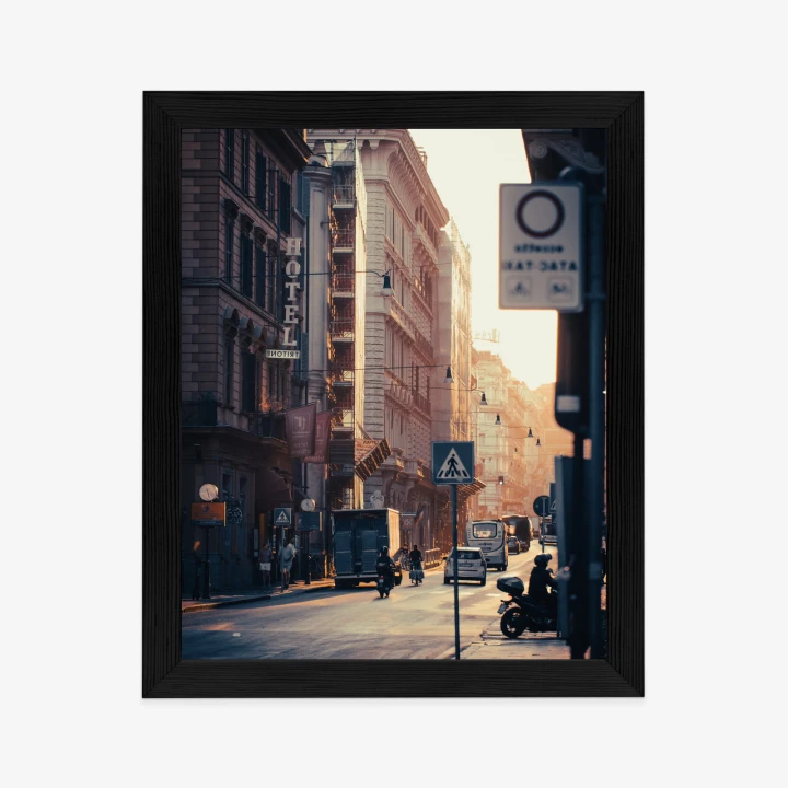 Plakat Ulice Rzymu O Wschodzie Słońca