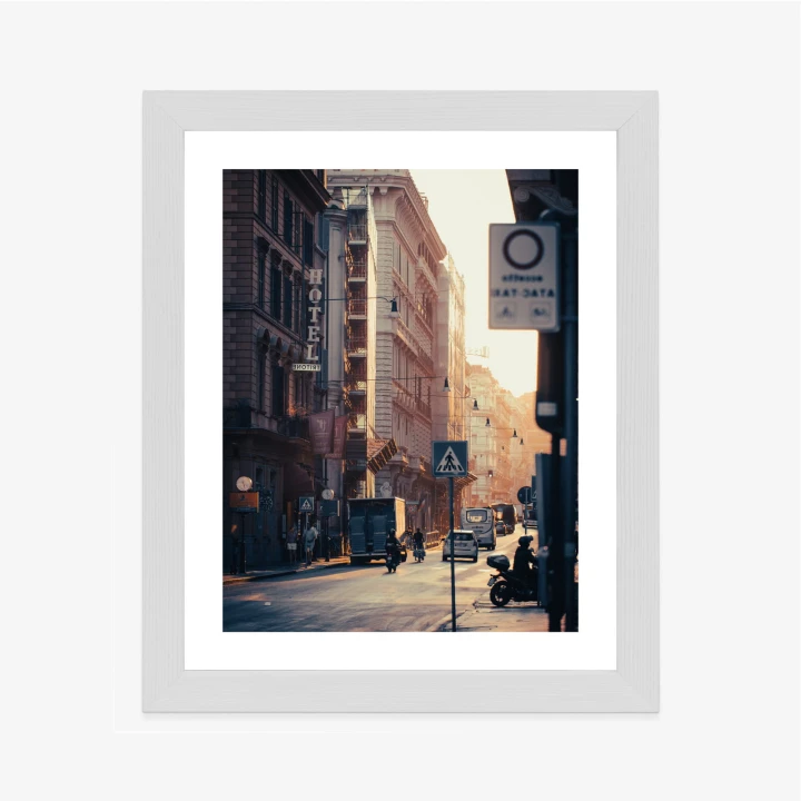 Plakat Ulice Rzymu O Wschodzie Słońca