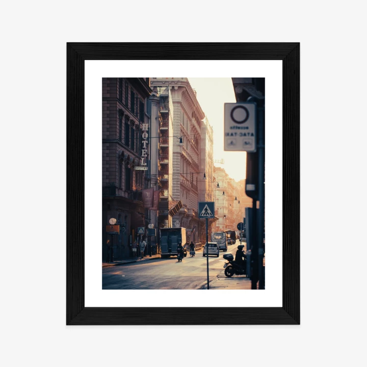 Plakat Ulice Rzymu O Wschodzie Słońca